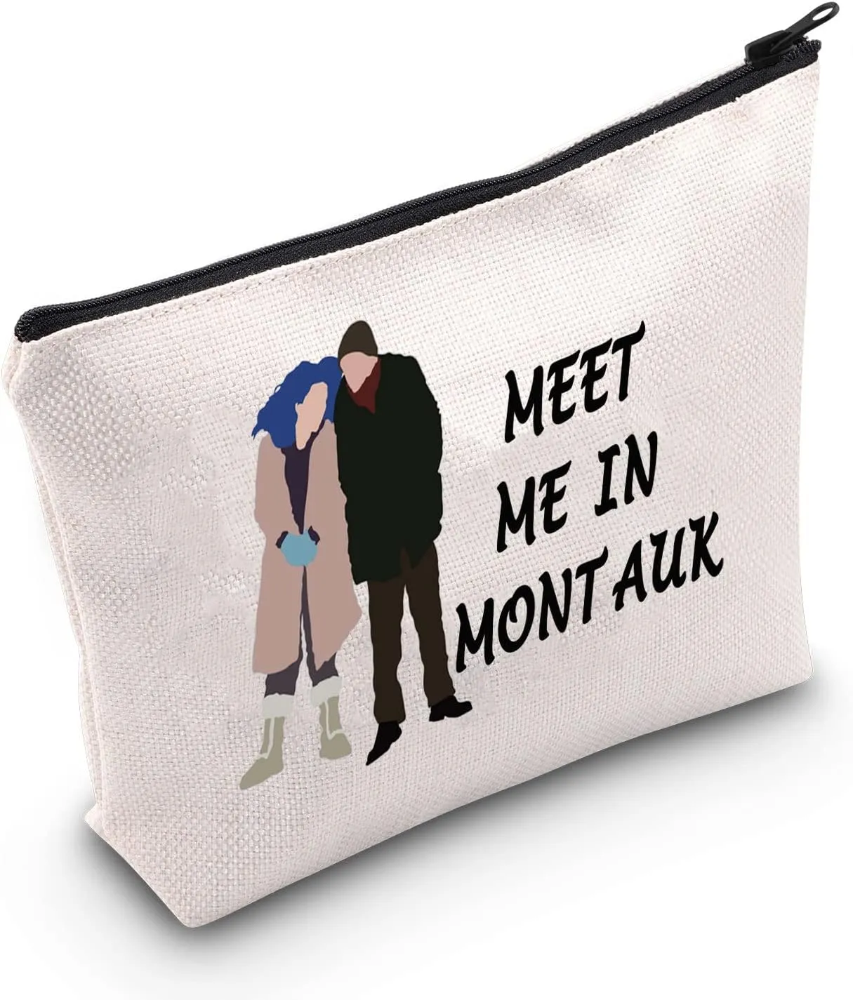 POFULL Movie Lover Gift Spotless Mind Gift Eternal Sunshine Gift Meet Me In Montauk Cosmetic Bag (Meet Me In Montauk bag)