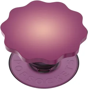 ​​​​PopSockets Phone Grip with Expanding Kickstand, Adhesive Grip - Molded Flower Rd Rd Wine Translucent
