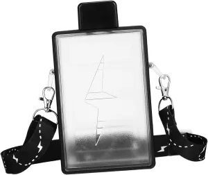 Portable Sports Water Bottle with Strap Rectangular Design Lightweight for Outdoor Activities Gym and Hydration Needs Cup
