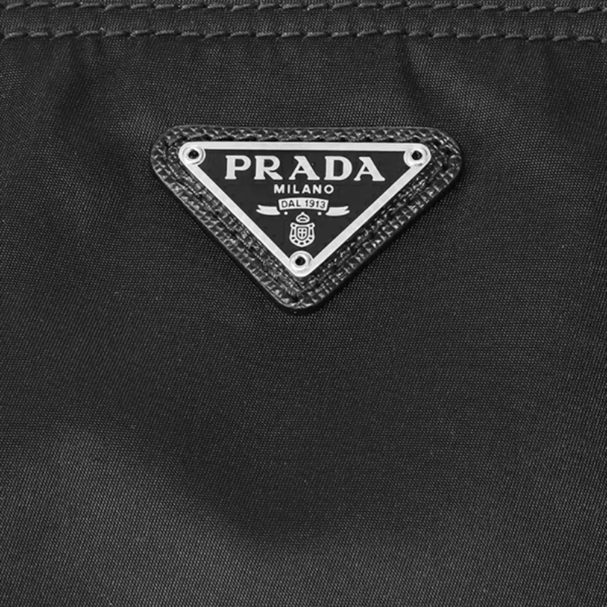 Prada Tessuto Nylon Black Cosmetic Case Necessaire Bag