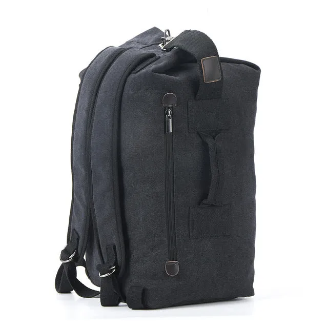 Premium Authentic Canvas Bucket-Style Backpack