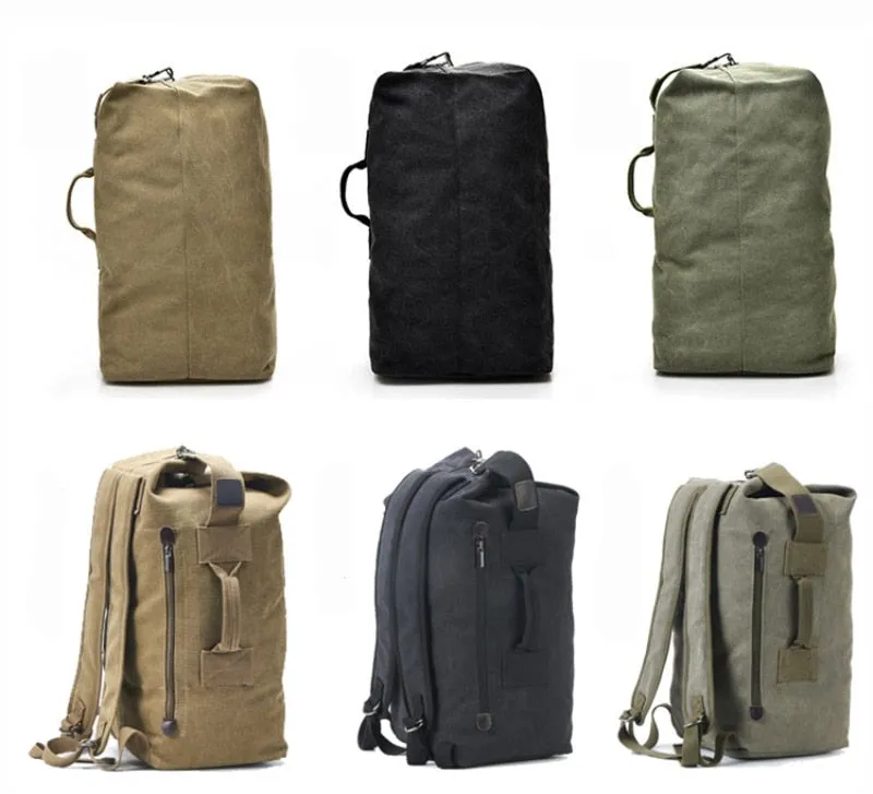 Premium Authentic Canvas Bucket-Style Backpack