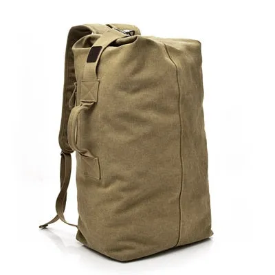 Premium Authentic Canvas Bucket-Style Backpack