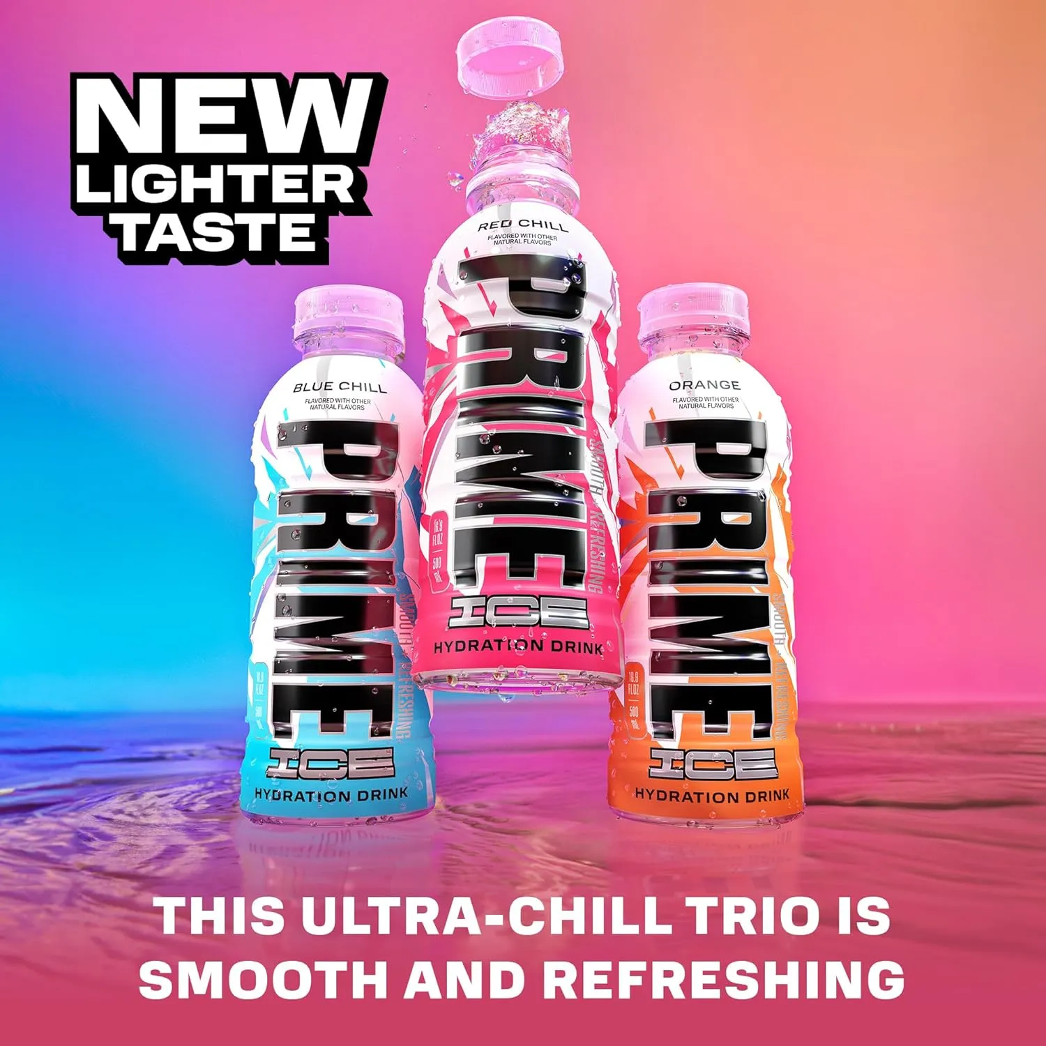 Prime ICE Hydration Variety Pack Smooth & Refreshing Low-Calorie Sports Drink with 10% Coconut Water, 500  mg Electrolytes & Zero Added Sugar, 12 fl oz Bottles, Pack of 15
