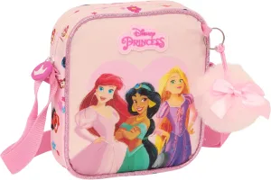 PRINCESAS DISNEY SUMMER ADVENTURES – Small Messenger Bag, Children's Shoulder Bag, Ideal for Children from 5 to 14 Years, Comfortable and Versatile, Quality and Resistance, 16 x 4 x 18 cm, Light