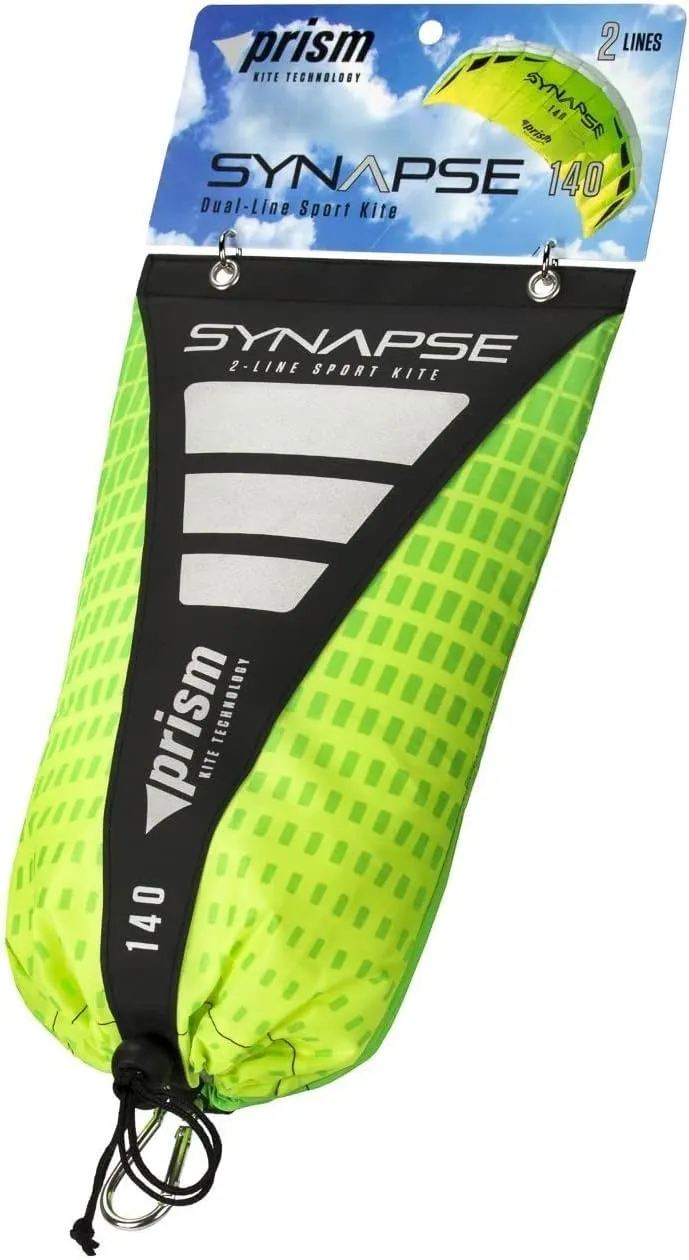Prism Kite Technology Synapse Dual-line Parafoil Kite - an Ideal Entry Level Kite for Kids and Adults to Dual-line Kiting