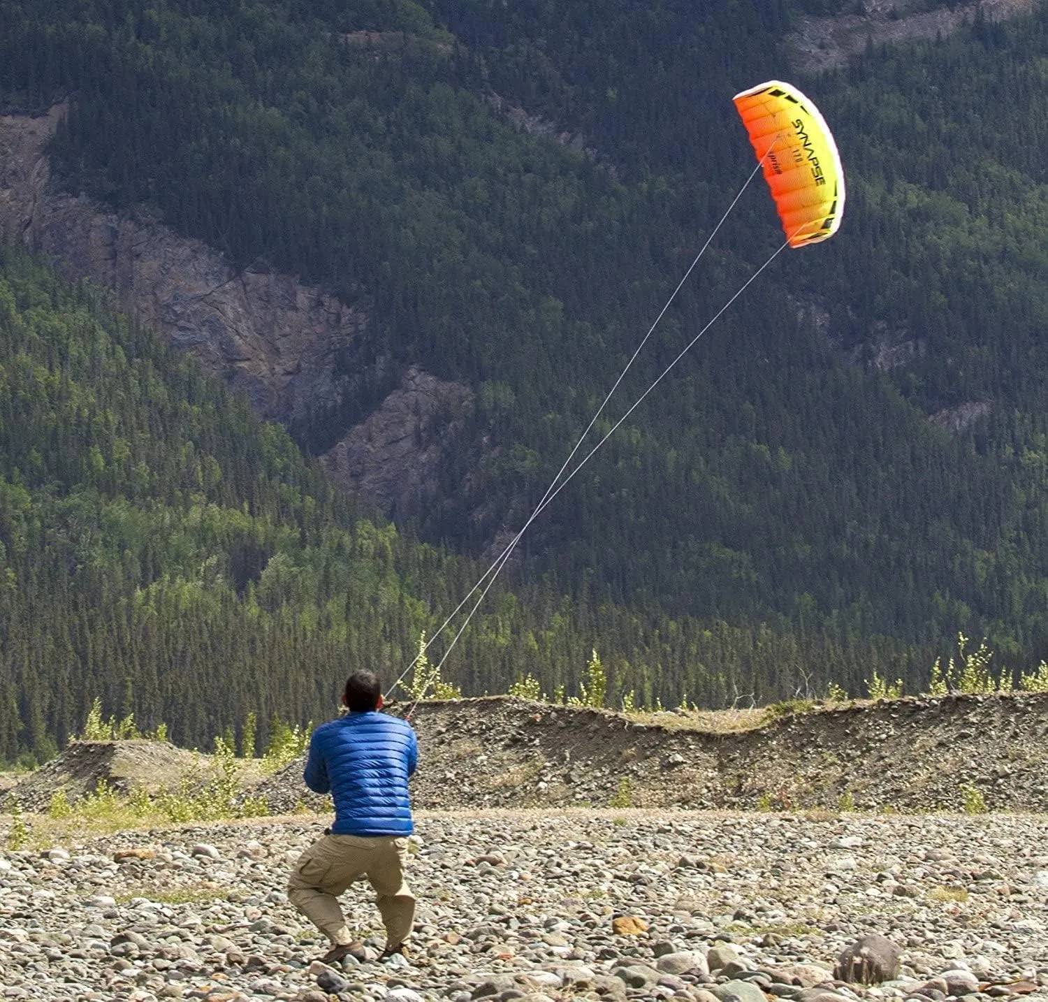 Prism Kite Technology Synapse Dual-line Parafoil Kite - an Ideal Entry Level Kite for Kids and Adults to Dual-line Kiting