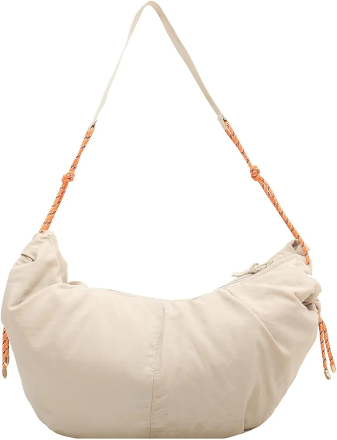 Puffy Tote Bag Unisex Cross Body Nylon Crescent Shoulder Purse Carry On Bag Travel Work Gym Handbag Winter