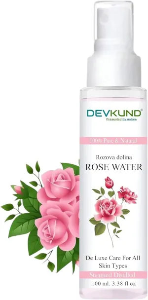 Pure Wild Rose Water/Mist for Face, Deep Hydration with Deshi Gulaab, Alcohol Free, for Women & Men, 200ml