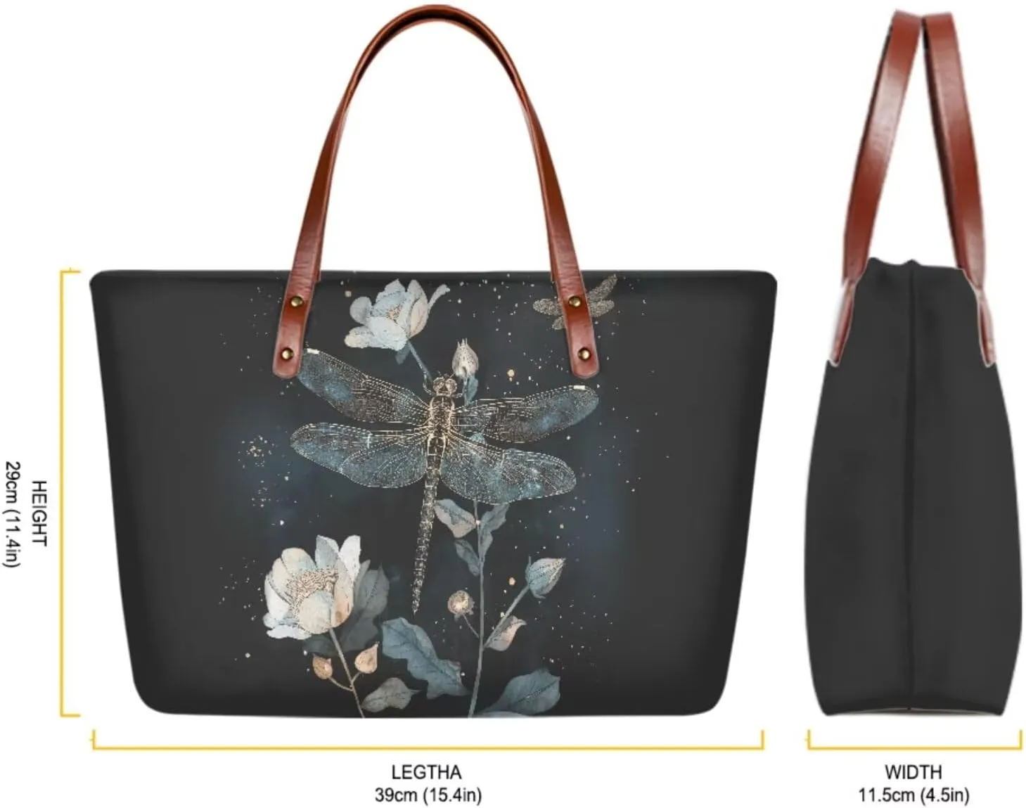 Purse and Handbag Set for Women, Large Hobo Bag with Wallet and Make Up Bag, 3 Piece Top Handle Purse Set