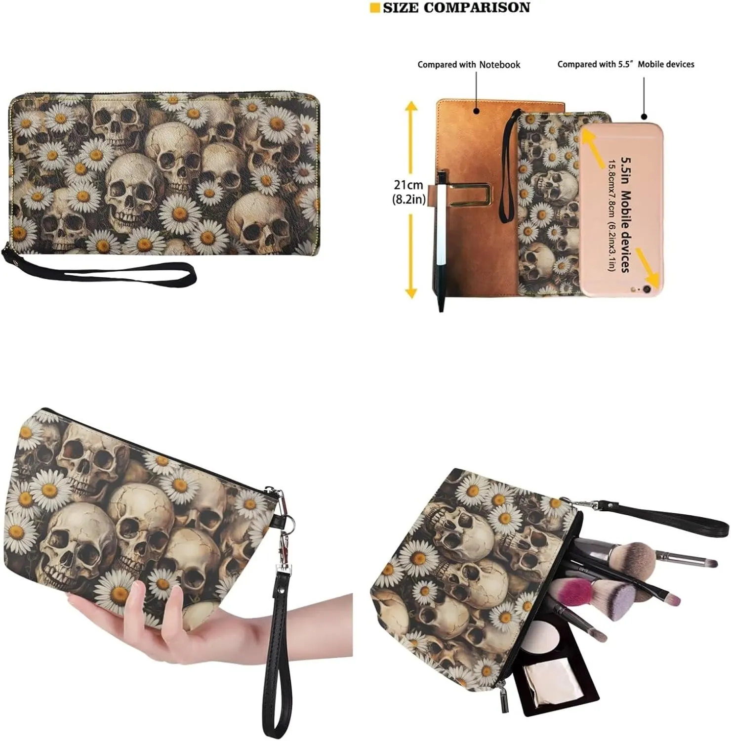 Purse and Handbag Set for Women, Large Hobo Bag with Wallet and Make Up Bag, 3 Piece Top Handle Purse Set
