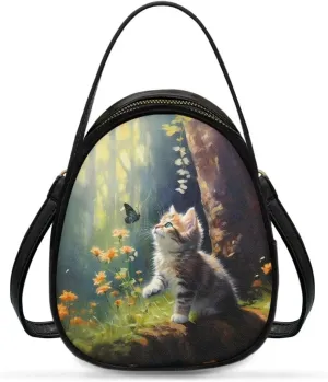 Purses for Women Crossbody Bag Double Layer Small Sling Bag for Women Crossbody Purse with Zipper Closure