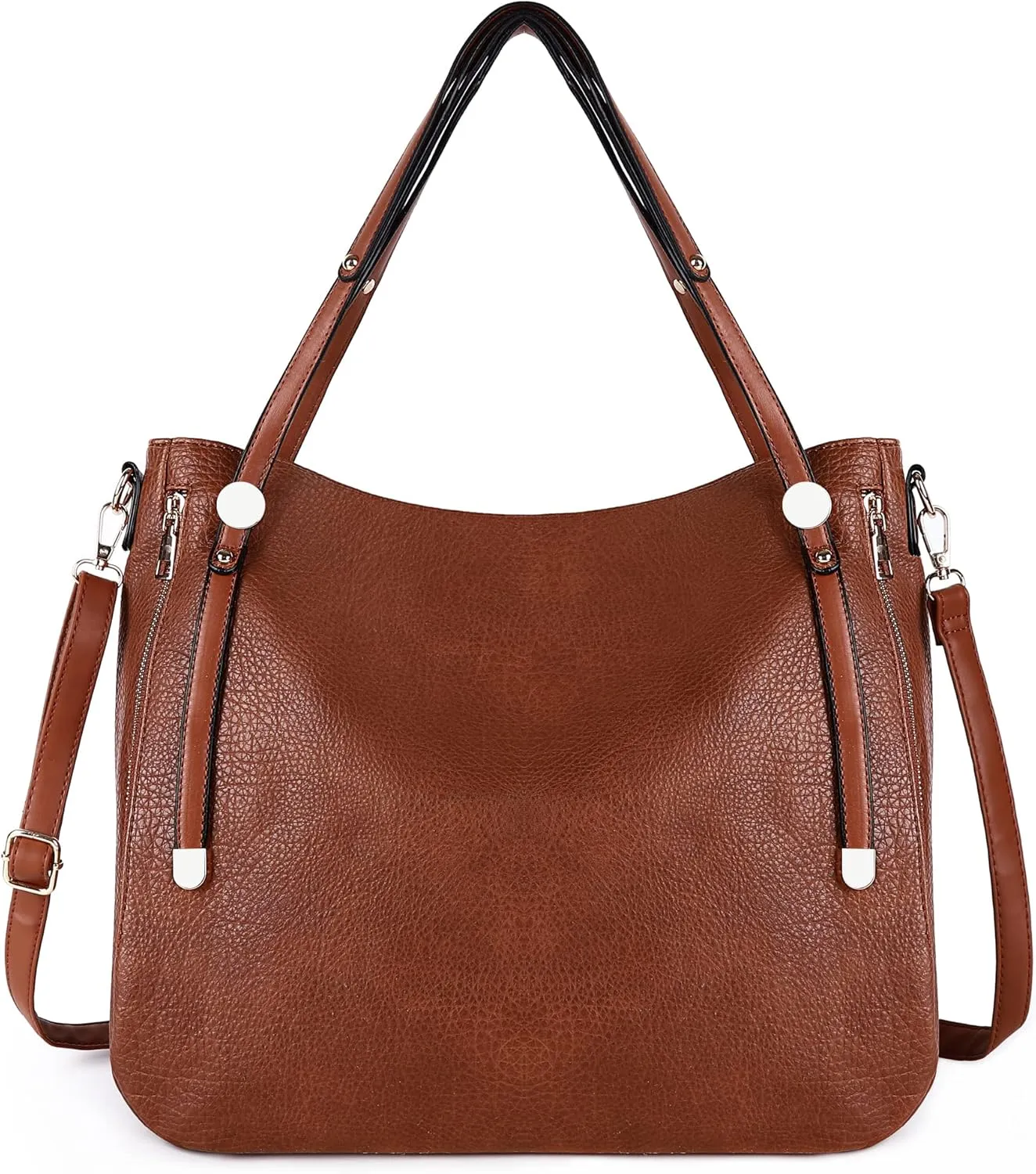 Purses Hobo Handbag for Women Vegan Leather Shoulder Bag Large Capacity Crossbody Bag with Adjustable Straps