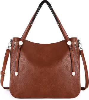 Purses Hobo Handbag for Women Vegan Leather Shoulder Bag Large Capacity Crossbody Bag with Adjustable Straps