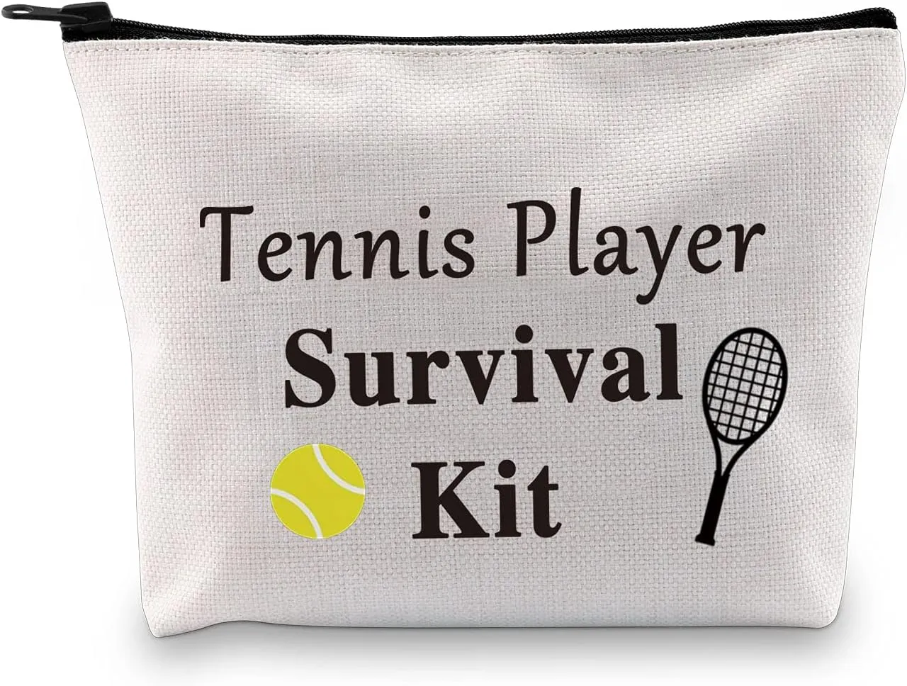 PXTIDY Tennis Player Survival Kit - Makeup Bag Gift for Tennis Players - Zipper Pouch