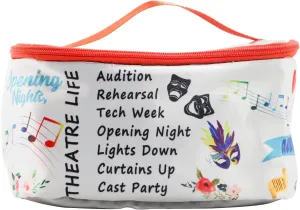 PXTIDY Theatre Life Makeup Bag Drama Theater Gifts Comedy Tragedy Mask Theatre Drama Bag Drama Actor Actress Gifts Pouch(Cosmetic Organizer)