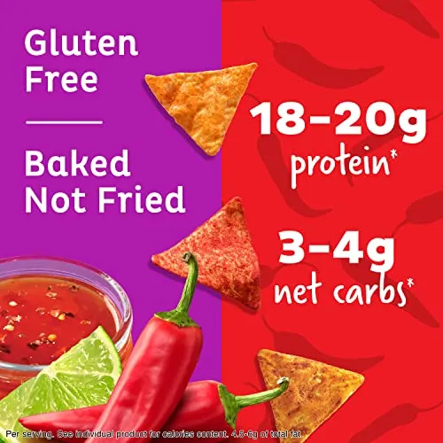 Quest Nutrition Tortilla Style Protein Chips, Spicy Variety Pack, 12 Count (3 Each Flavor)