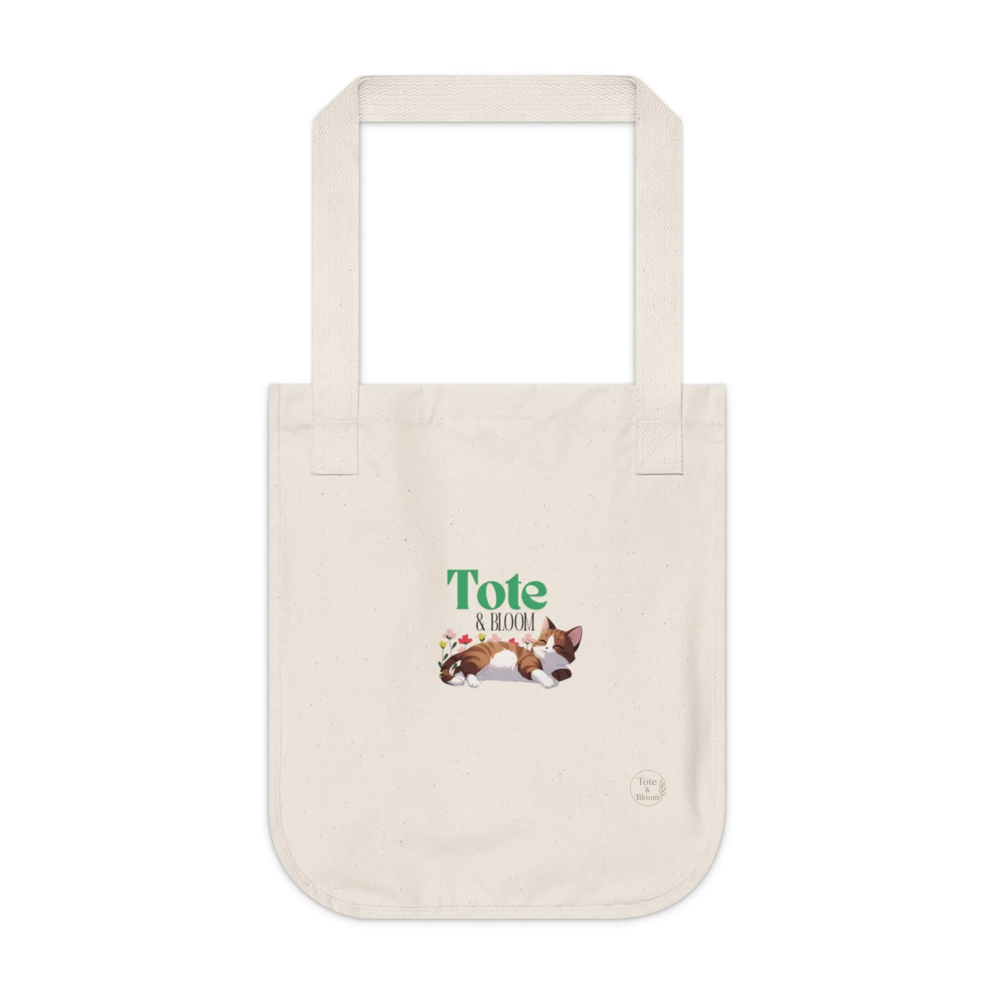 "Pretty Kitty" Organic Canvas Tote Bag