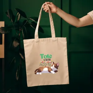 "Pretty Kitty" Organic Canvas Tote Bag