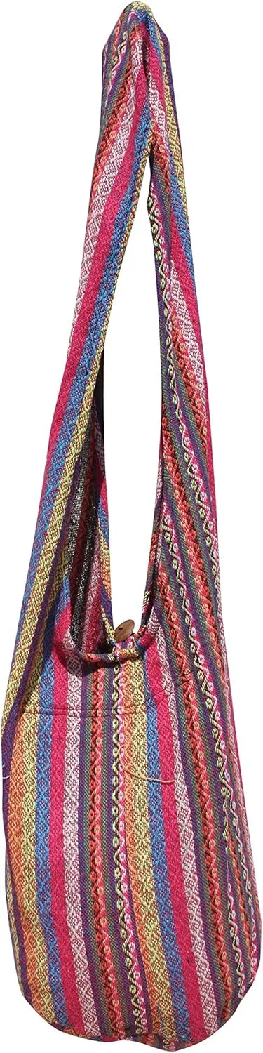 RaanPahMuang Thick Soft Cotton Large Yaam Shoulder Mexican Messenger Bag