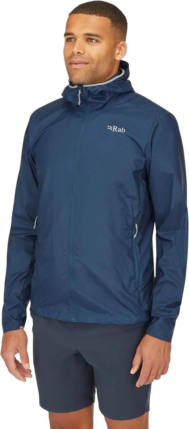 Rab Men's Vital Hoody Ultralight Windproof Shell Jacket for Hiking, Trail Running, & Climbing