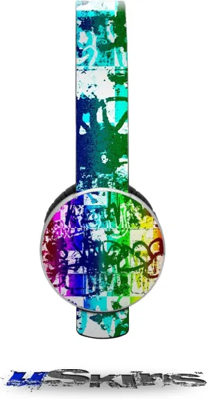 Rainbow Graffiti Decal Style Skin (fits Sol Republic Tracks Headphones - Headphones NOT Included)