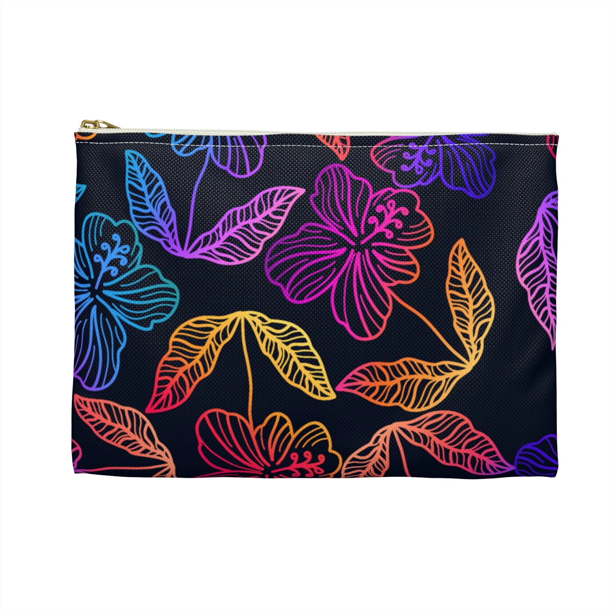 Rainbow Hibiscus Accessory Pouch