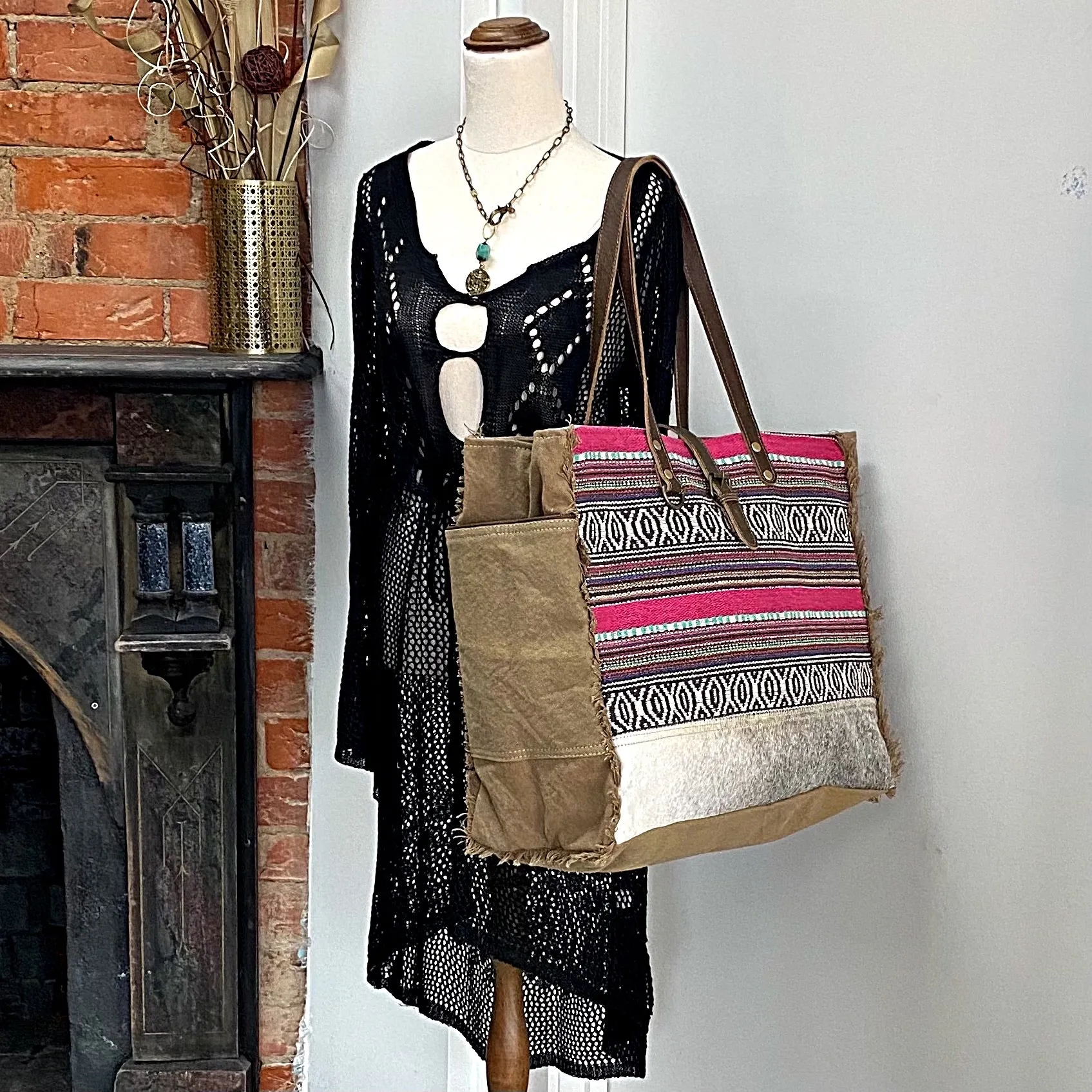 Rainbow Weekender Overnight Tote Bag