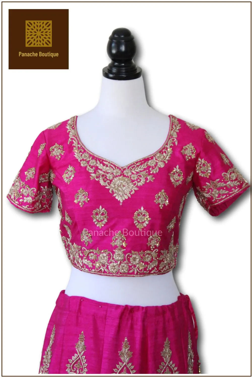 Rani Pink Colour Wedding Lehenga