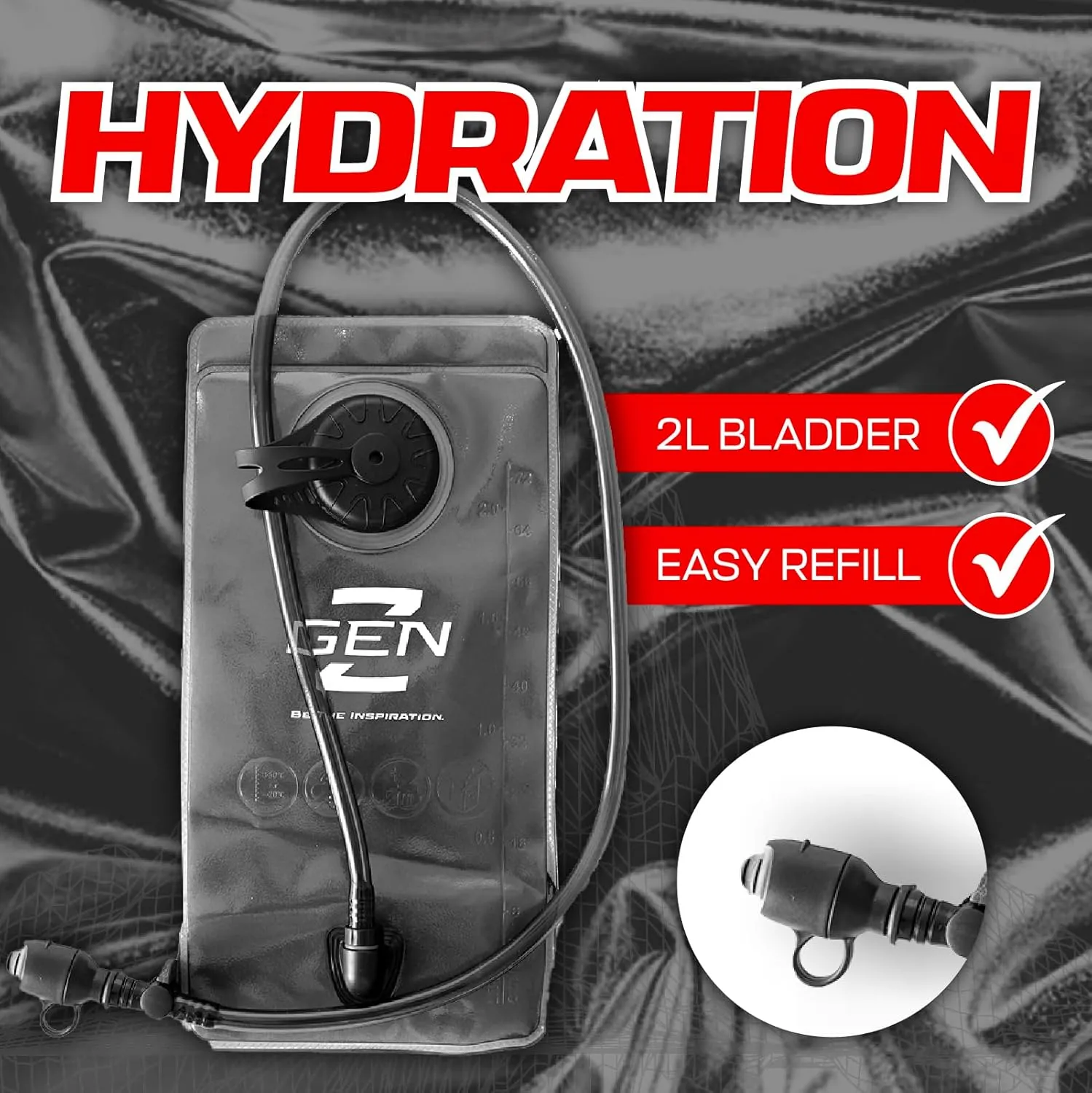 RaveRunner® Anti-Theft Hydration Backpack | Rave Hydration Pack, Festival Water Bag, Hydropack Rave, Hydration Pack EDC (Delightful Slime)