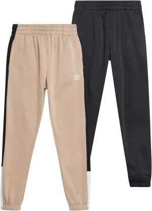 RBX Boys Sweatpants - 2 Pack Soft Fleece Joggers, Athletic Performance Track Pants for Boys with Elastic Waistband (8-16)