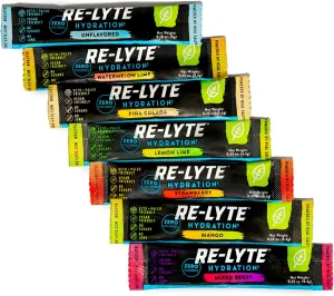 REDMOND Re-Lyte Hydration Electrolyte Powder Drink Mix Variety (7 Stick Packs)