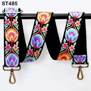 Replacement Handbag Bag Strap Embroidered Camera Strap Crossbody Strap for Purses Gift for Holiday Season Embroidery Adjustable Guitar Strap
