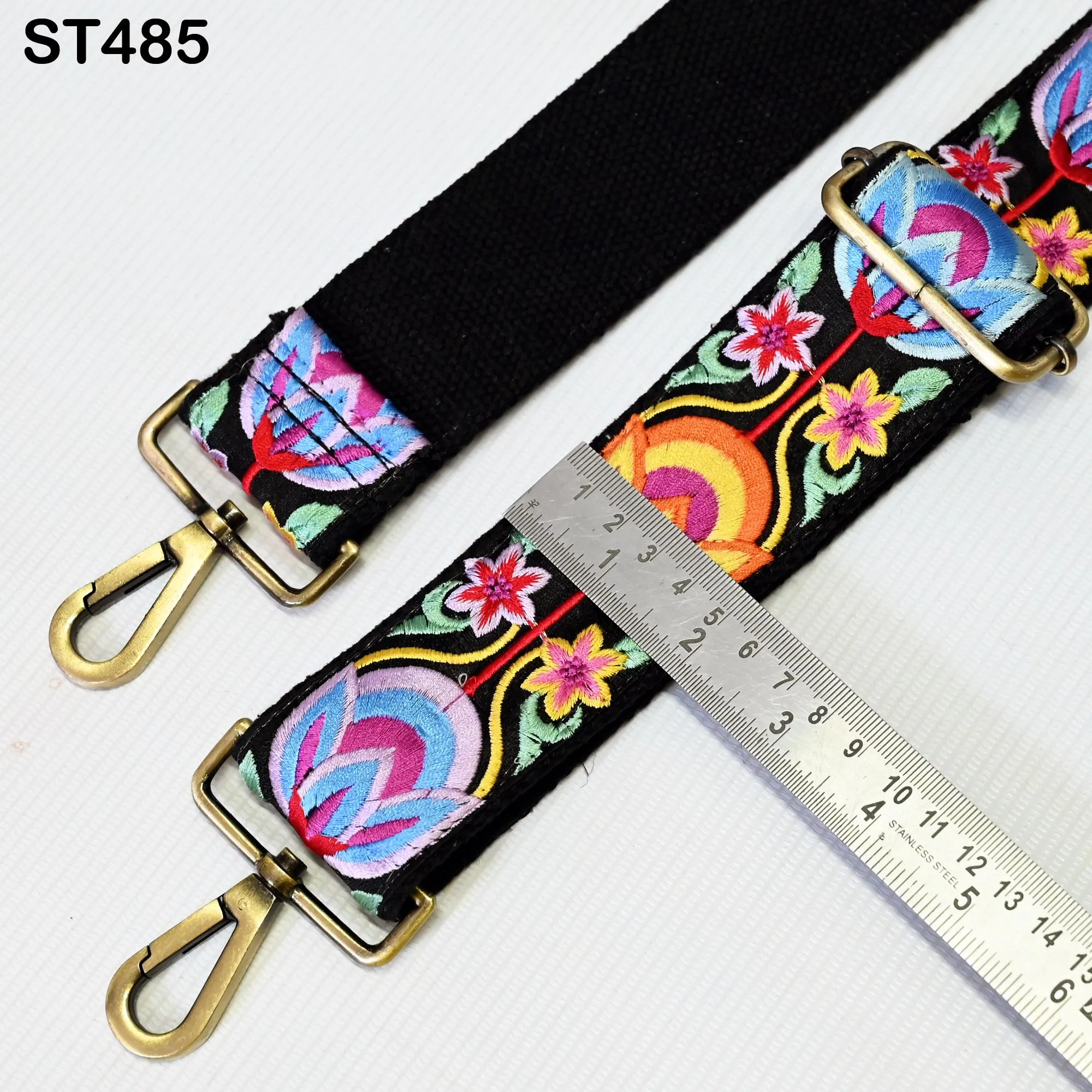 Replacement Handbag Bag Strap Embroidered Camera Strap Crossbody Strap for Purses Gift for Holiday Season Embroidery Adjustable Guitar Strap