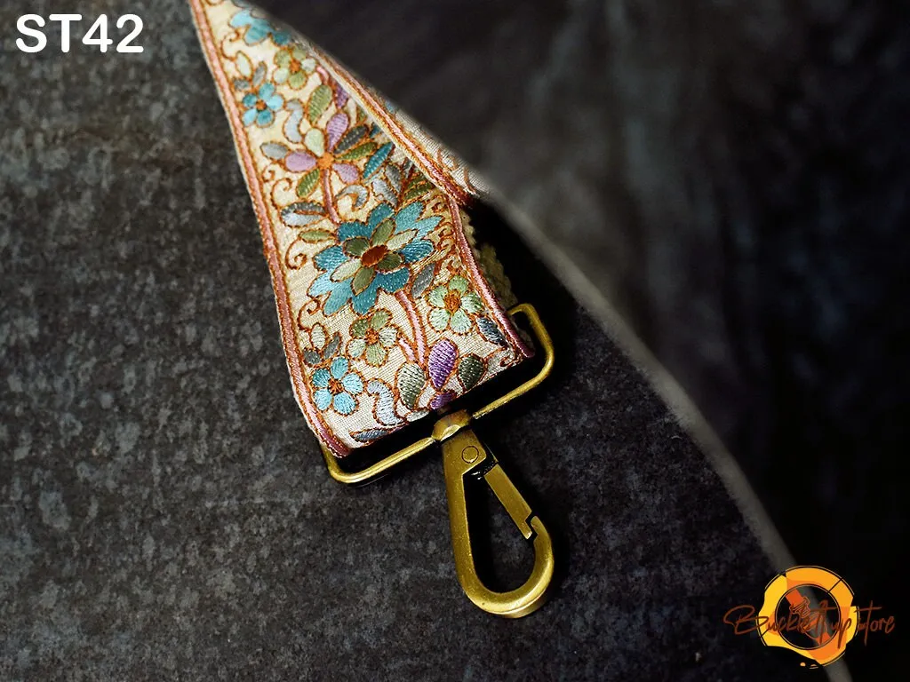 Replacement Strap Purse Strap Crossbody Strap for Purses Embroidered Boho Bags Strap Boho Guitar Strap Handbag Strap gift for her