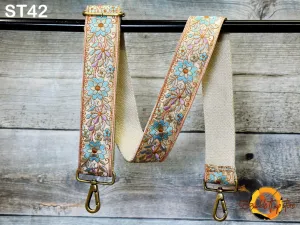 Replacement Strap Purse Strap Crossbody Strap for Purses Embroidered Boho Bags Strap Boho Guitar Strap Handbag Strap gift for her