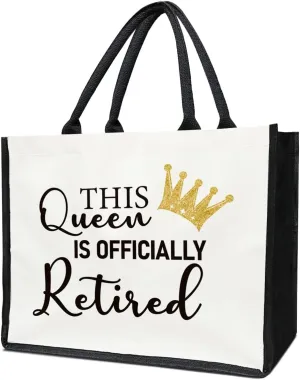 Retirement Tote Bag, Retirement Gifts for Women Colleague Coworker Teacher, Farewell Gifts, Reusable Grocery Beach Bag Shopping Handbag -17