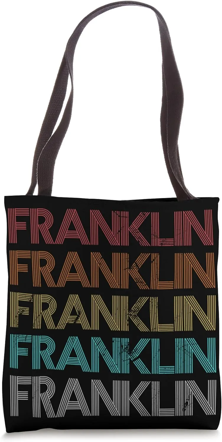 Retro Vintage FRANKLIN Tote Bag
