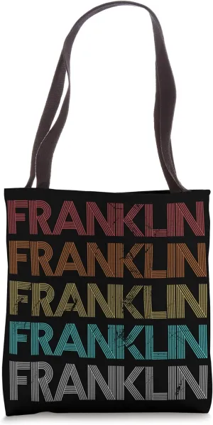 Retro Vintage FRANKLIN Tote Bag