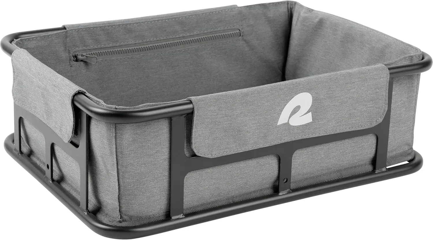 Retrospec EverythingBin Heavy-Duty Steel eBike Rear Basket with Water-Resistant Liner - Large Capacity Cargo Carrier for Electric Bikes (13x18x5.7)