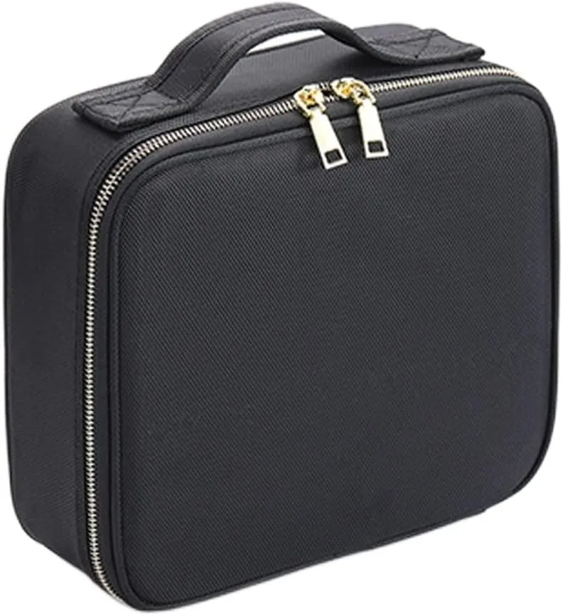 ROLTIN Women Metal Zipper Professional Empty Makeup Organizer Storage Bag Suitcases Travel Cosmetic Case