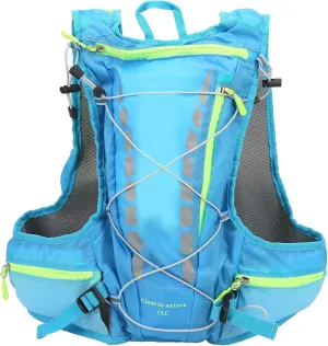 Running Hydration Backpack, Insulated for Marathon, Hiking and Outdoor Activities, Straps, Large Capacity 15L, Durably Polyester, Blue