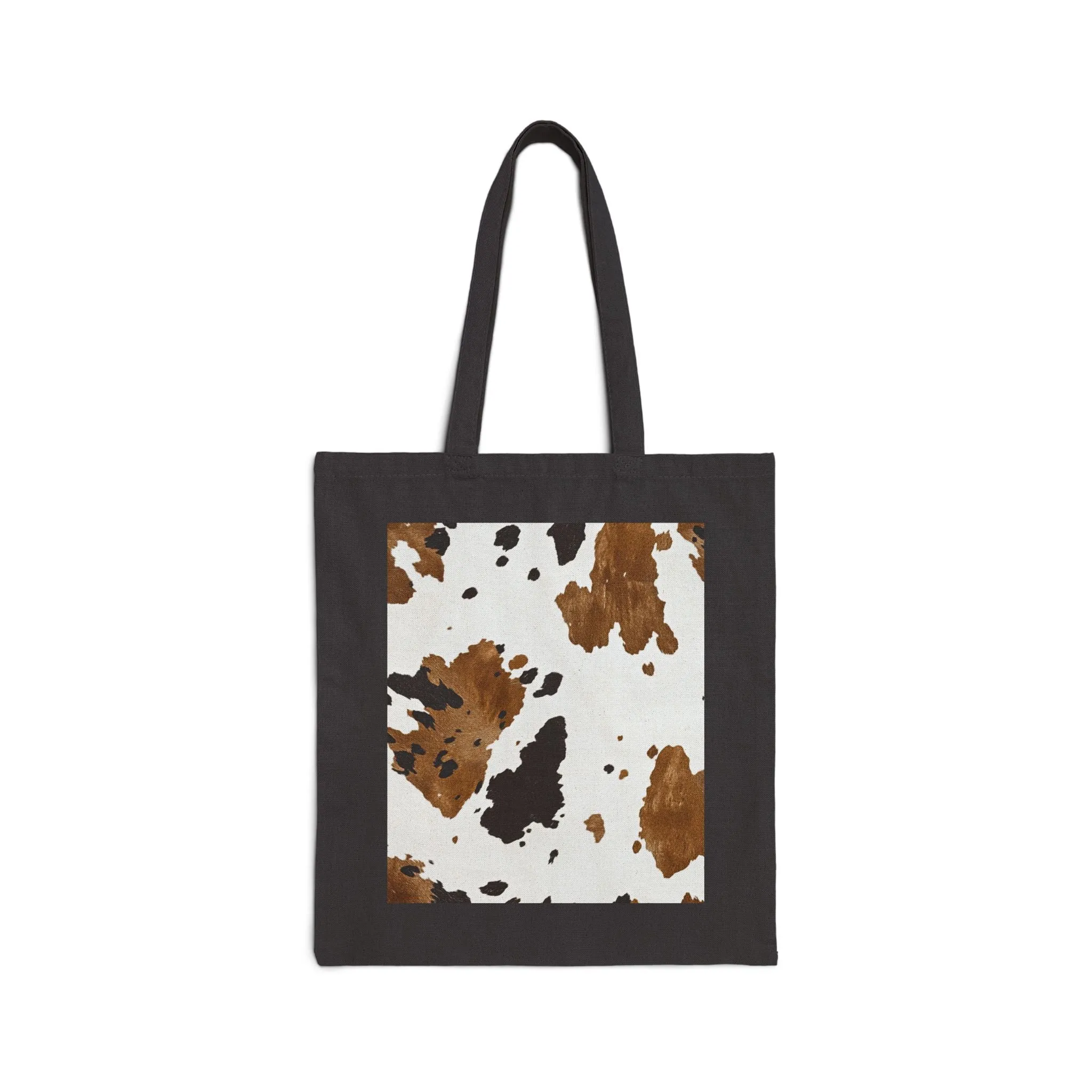 Rustic Cow Print Tote Bag - Stylish & Functional for Everyday Use