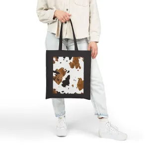 Rustic Cow Print Tote Bag - Stylish & Functional for Everyday Use