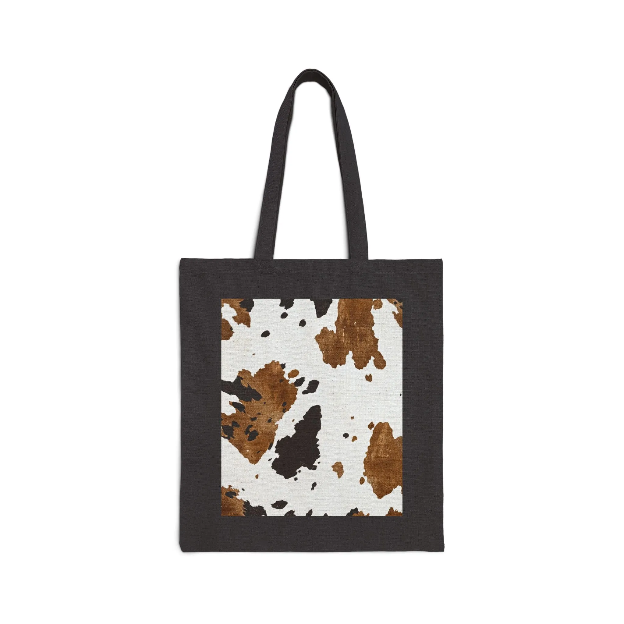 Rustic Cow Print Tote Bag - Stylish & Functional for Everyday Use