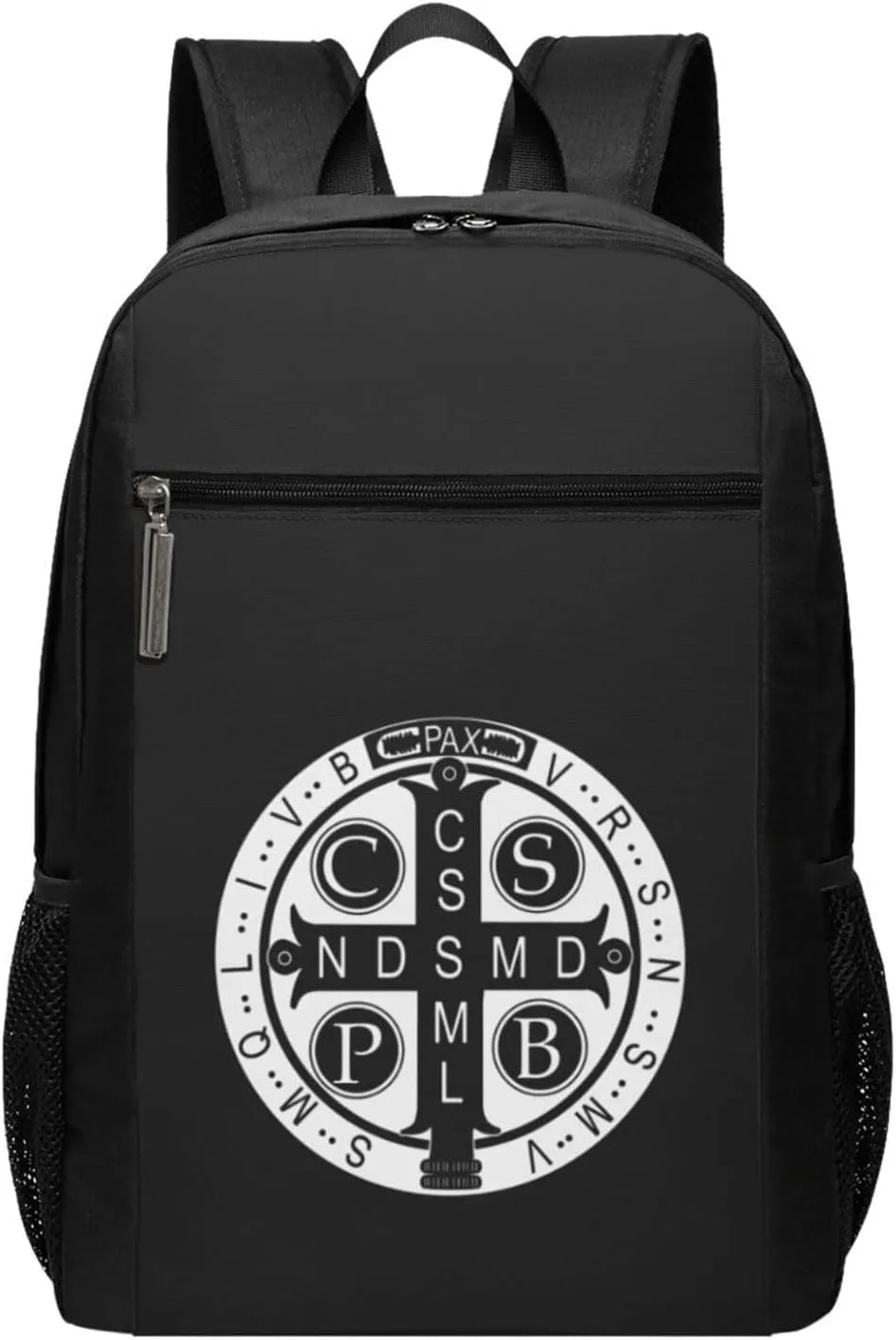 Saint Benedict Medal Backpack 17 Inch For Travel Laptops Backpack