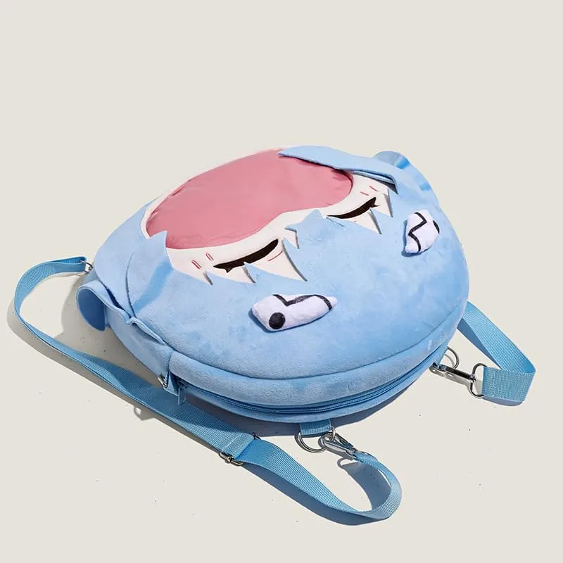 Satoru Gojo Kozume Kenma Anime Ita Bag Kawaii Cute Backpack Messenger Clear Shoulder Bags Pin Display Bag, Ayanami Rei, Small