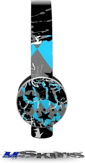 SceneKid Blue Decal Style Skin (fits Sol Republic Tracks Headphones - Headphones NOT Included)