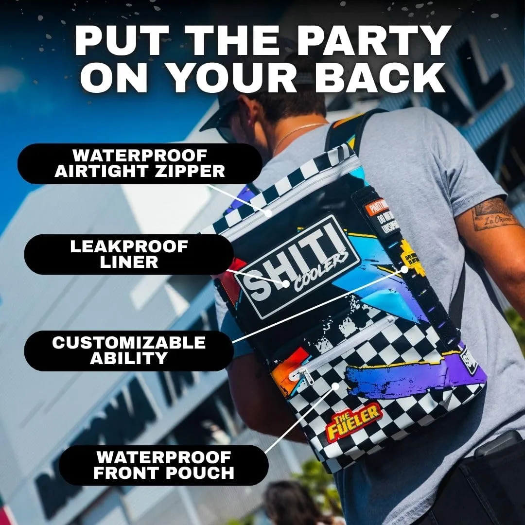 SHITI Coolers Cooler Backpack for Camping, Travel, Beach, Soft Lunch Box for Food, Drinks & Ice, Portable, Waterproof 24 Hr Insulated Bag with Shoulder Straps, Customizable