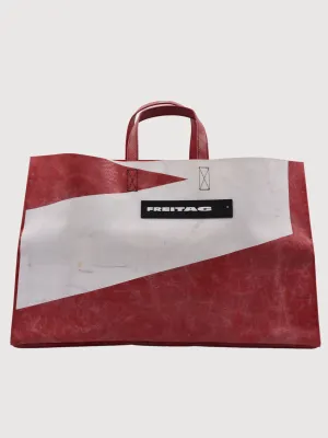 Shopping Bag F260 Miami Wide Red & White | Freitag
